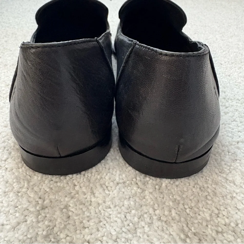 FRYE-  Kenzie Venetian Black Leather flats Sz 11 - Picture 3 of 8